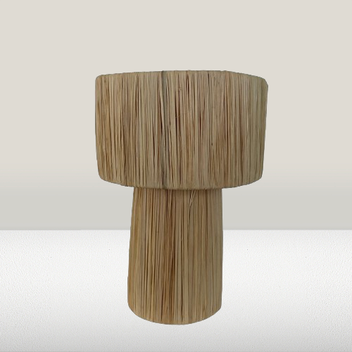 Raffia lamp M naturel