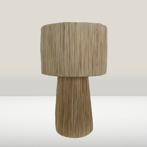 Raffia lamp L naturel